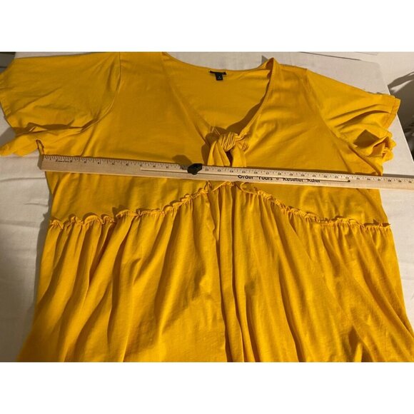 Torrid Women’s Size 4 Plus Top V-Neck Knot Detail Short Sleeves Tunic Casual - Picture 8 of 10